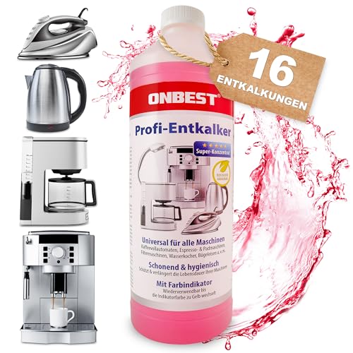 ONBEST 1000ml Entkalker Kaffeevollautomat - 16 Entkalkungen -...