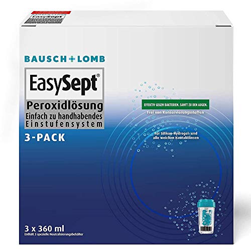 Bausch + Lomb EasySept Peroxidlösung Kontaktlinsenreiniger für...
