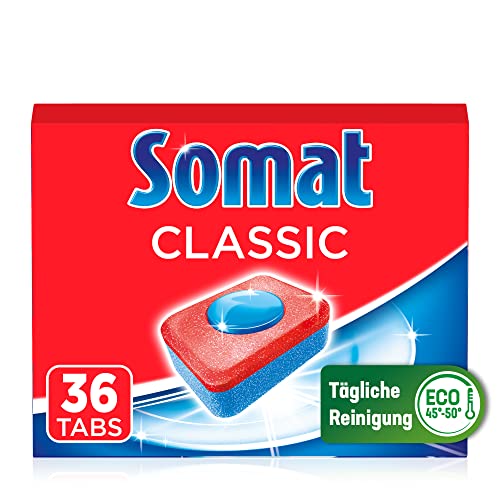 Somat Classic Spülmaschinen Tabs (36 Tabs), Geschirrspül Tabs für...