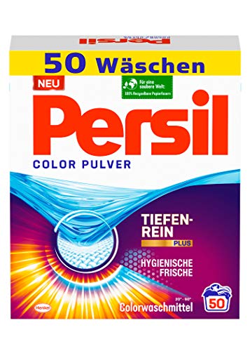 Persil Color Pulver (50 Waschladungen), Colorwaschmittel mit...
