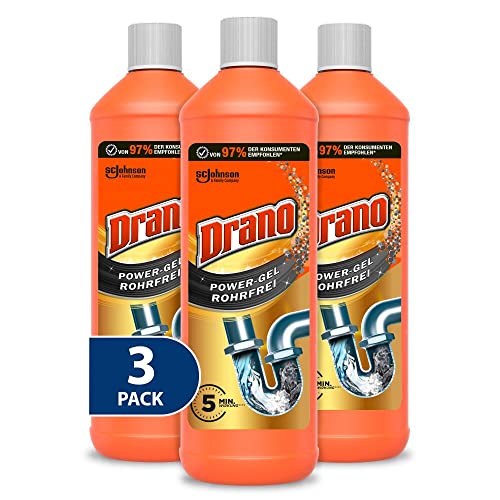 Drano Power Gel Rohrfrei Abflussreiniger, Rohrreiniger, Für Küche...