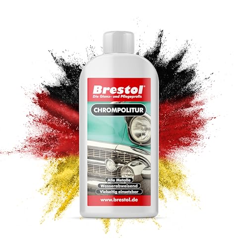 BRESTOL® Chrompolitur 250 ml - Chromreiniger & Chrompflege, Hochglanz...