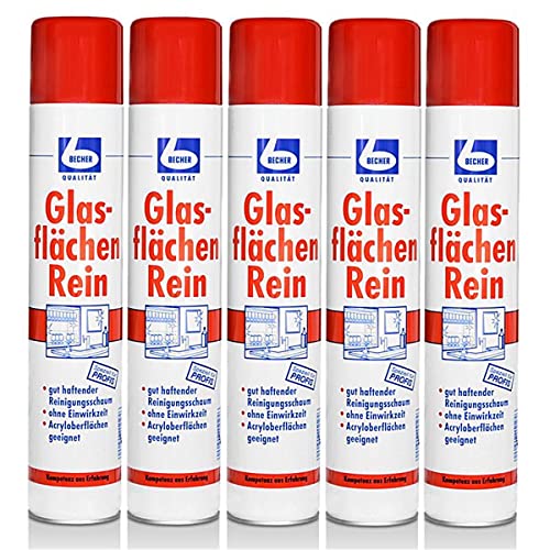 5x Dr. Becher Glasflächen Reiniger 500ml Sprühdose