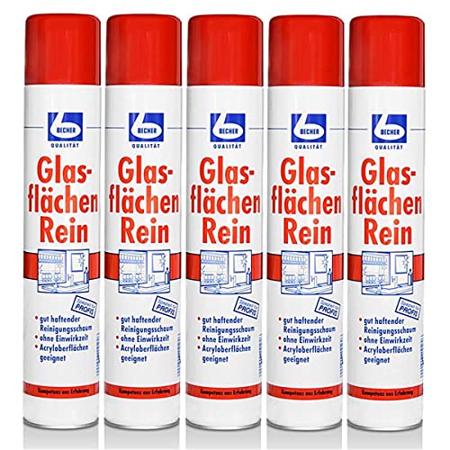 5x Dr. Becher Glasflächen Reiniger 500ml Sprühdose