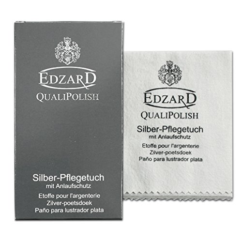 EDZARD QualiPolish® Silber Pflegetuch (30 x 45 cm) Reiniger für...
