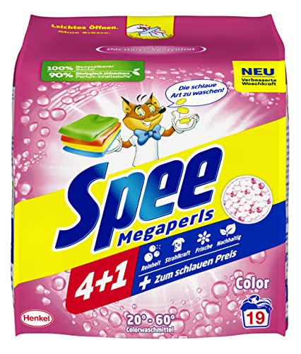 Spee Megaperls Color Waschpulver (19 Waschladungen), Colorwaschmittel...