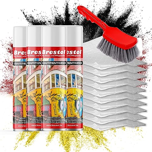 BRESTOL® GRAFFITI ENTFERNER 4x 400 ml Spray SET - inkl....
